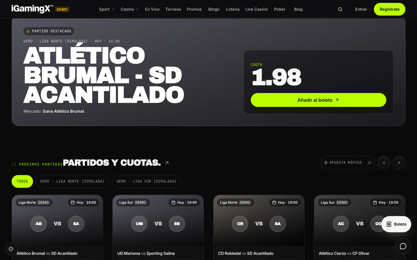 Front del jugador